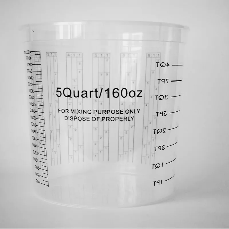 5000ml pp чаша за смесване на автомобилна боя с капак